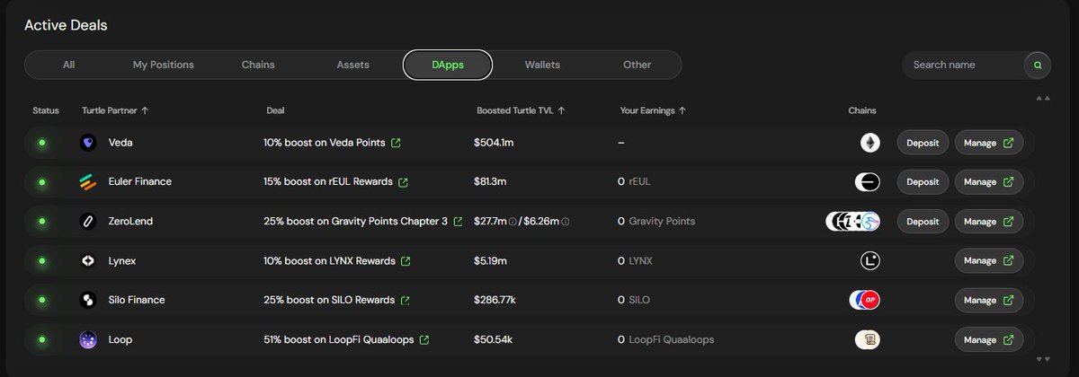 wingmantu's tweet image. people ask "what can you actually do with @turtleclubhouse"
well, here's the menu for today
you want a 10% boost on a blue chip like @veda_labs? done
you want a 51% boost on a newer, high-alpha play like loop? got that too
you just pick your flavor of yield
and the chefs are…