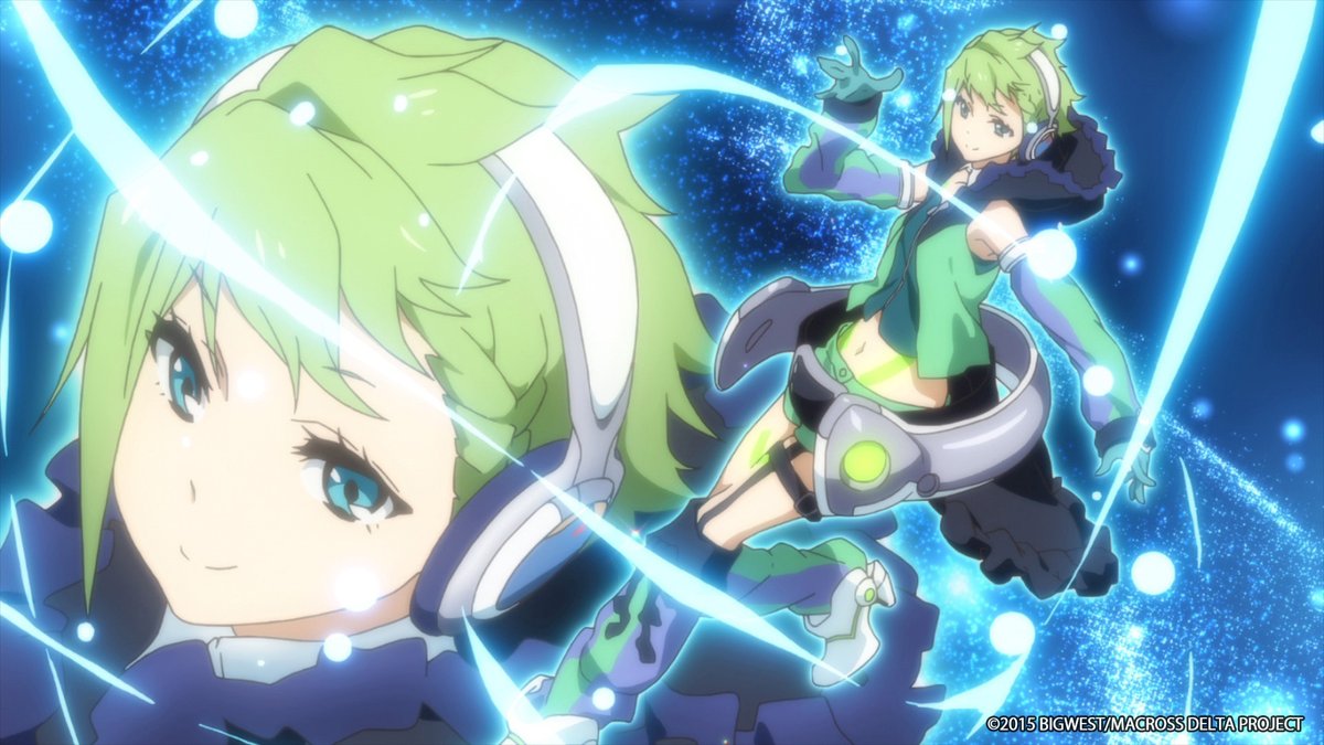 #MacrossDelta Character Introduction

Reina Prowler: Walküre's electronic warfare specialist, Reina is a woman of few words that rarely betrays any emotion.

📺Watch Mission 01: youtu.be/f1vlMM2FCt4?fe…