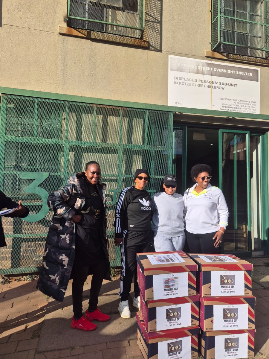 jhbproperty's tweet image. As part of our #MandelaDay activities, we donated food, warm clothing & hygiene items to 3 Kotze Shelter – Displaced Persons Unit. The shelter supports some of our most vulnerable and is always in need of non-perishables, blankets and warm clothes. #JHBPropertyCares #67Minutes