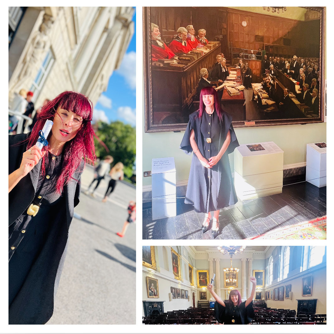 Feeling proud of myself after graduating at ⁦⁦<a href="/KingsInns/">Óstaí an Rí | King’s Inns</a>⁩ this week. 
It’s been a tough couple of years studying law. Would highly recommend. Thanks to all lecturers for their teaching &amp; guidance &amp; all the friends I’ve made along this journey. 

Cheers to the memories ❤️