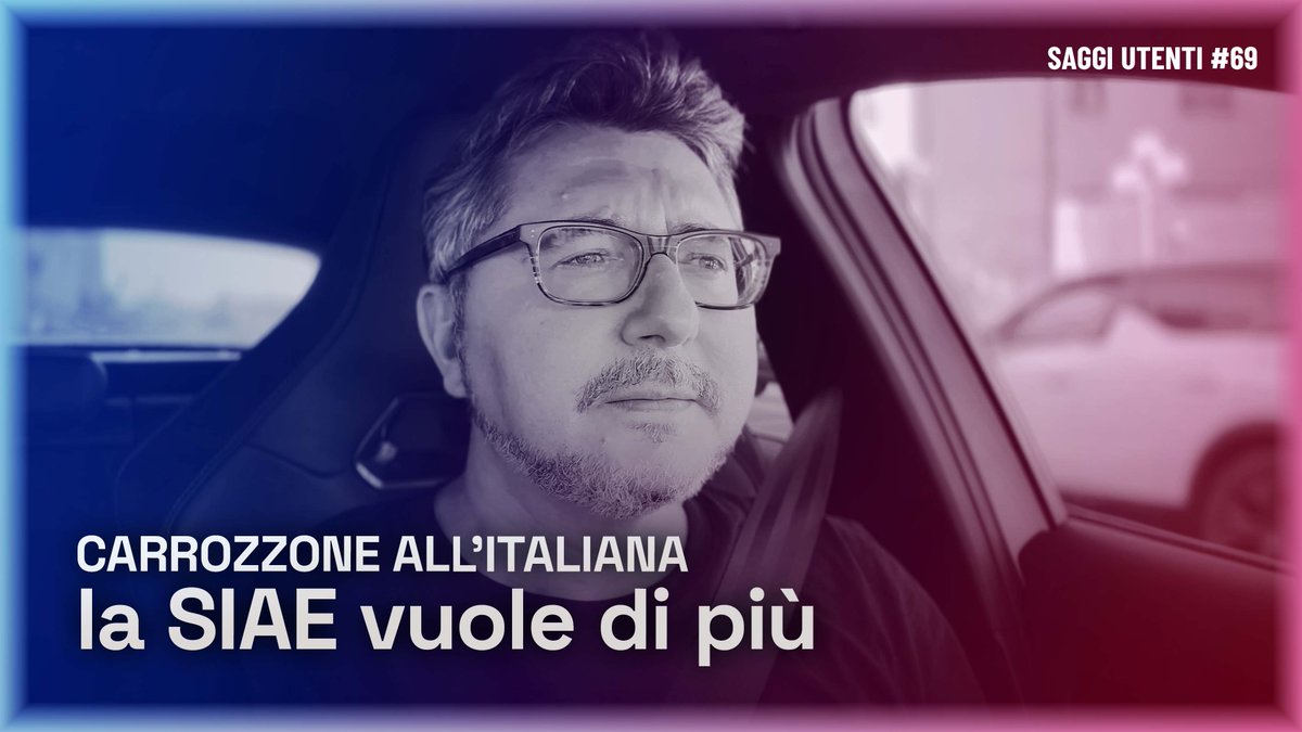 Nuovo video Saggi Utenti 69

Carrozzone all'italiana: la SIAE vuole di più... ora anche il Cloud

it.tipeee.com/saggiamente/ne…