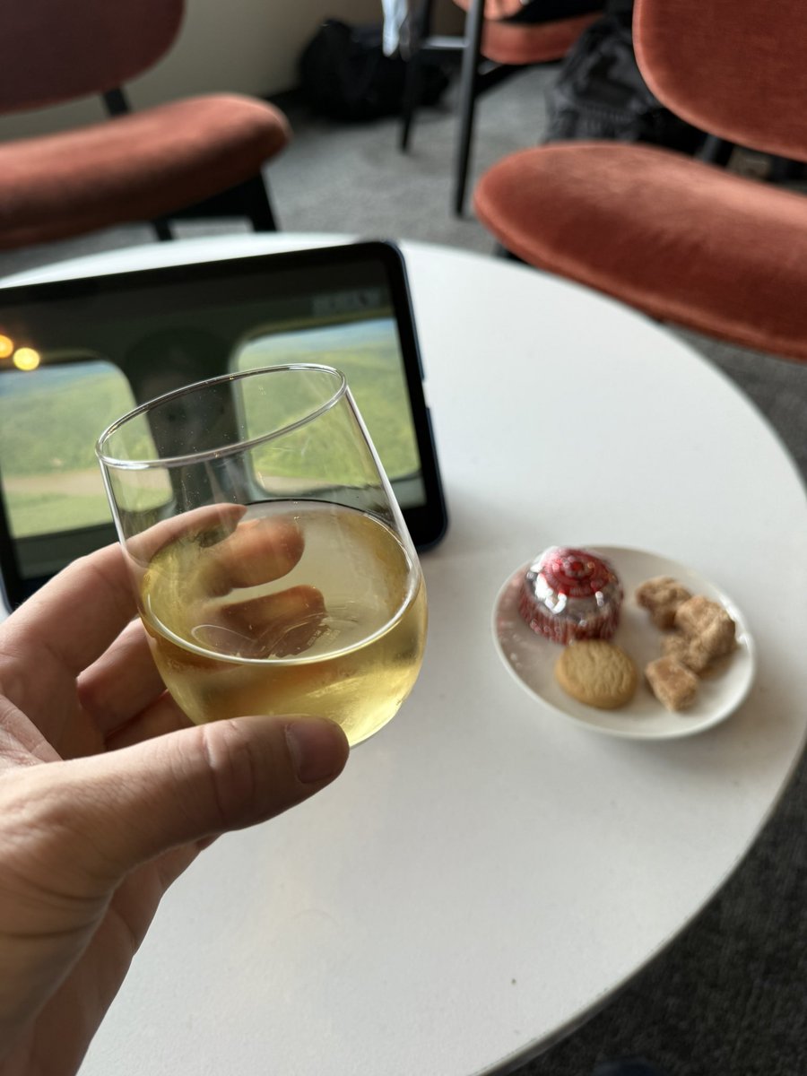 Jamie Smith (@jamiebsmith) on Twitter photo Made it to the British Airways lounge with the fine car park view after the frantic EDI departures (thank god for fast track).
Very delicious glass of <a href="/MullineuxWines/">The Mullineuxs</a> old vines white too Made it to the British Airways lounge with the fine car park view after the frantic EDI departures (thank god for fast track).
Very delicious glass of <a href="/MullineuxWines/">The Mullineuxs</a> old vines white too