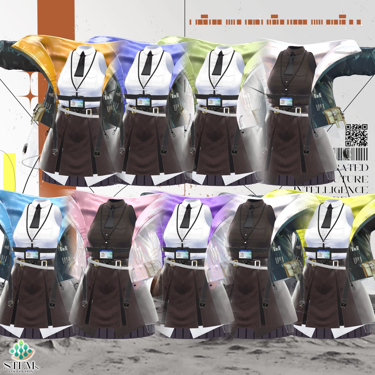 🌿商品発売のお知らせ🌿
お待たせしました！
【グリッド-G.R.I.D.-】  発売しました!🌿stemscollection.booth.pm/items/7187551
set ¥3800→¥3200   
単品 ¥1800→¥1500
となっております！ 記念セールで7/27 23:59(JST)まで! 
 #STEMsCOLLECTION #VRChat #booth #booth_pm