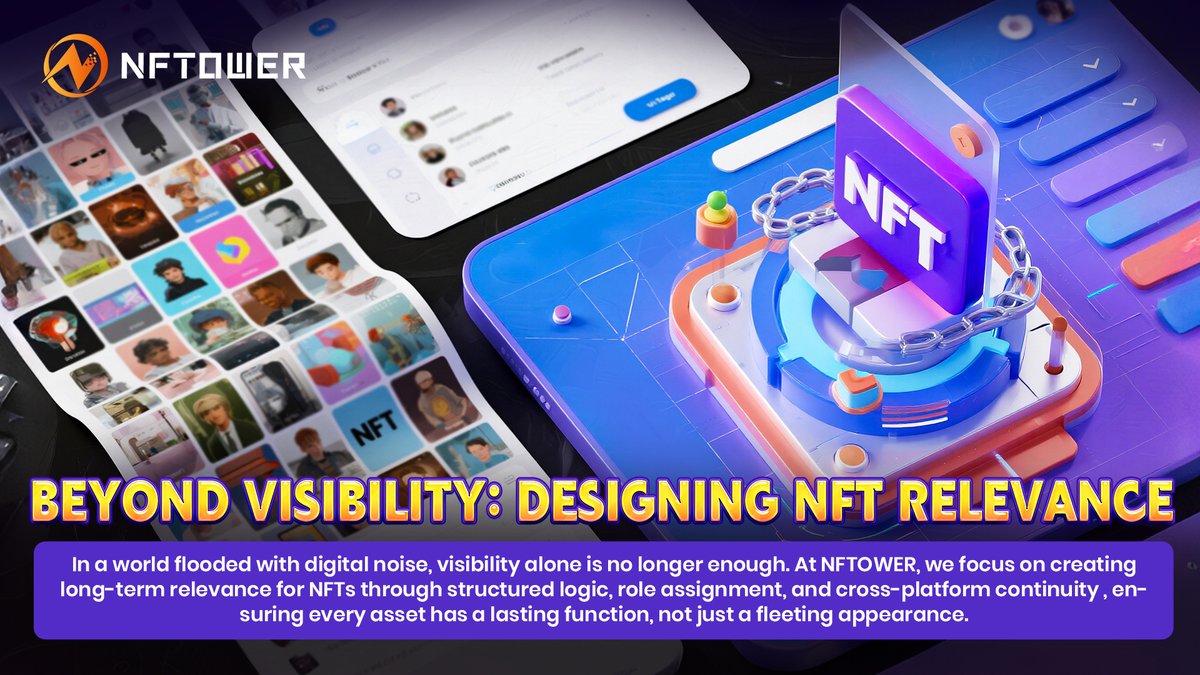 NFTOWER_'s tweet photo. ๐โ๐จ Visibility isnโt the end, itโs the beginning.
At NFTOWER, NFTs are structured to last:
๐ง Role-based logic
๐ Access controls
โ๏ธ Cross-platform utility
๐ Value isnโt random, itโs designed.
#NFTOWER #NFTFunction #Web3Design #SmartNFTs #DigitalUtility #PurposeDrivenAssets https://t.co/2v8MJvVTOV