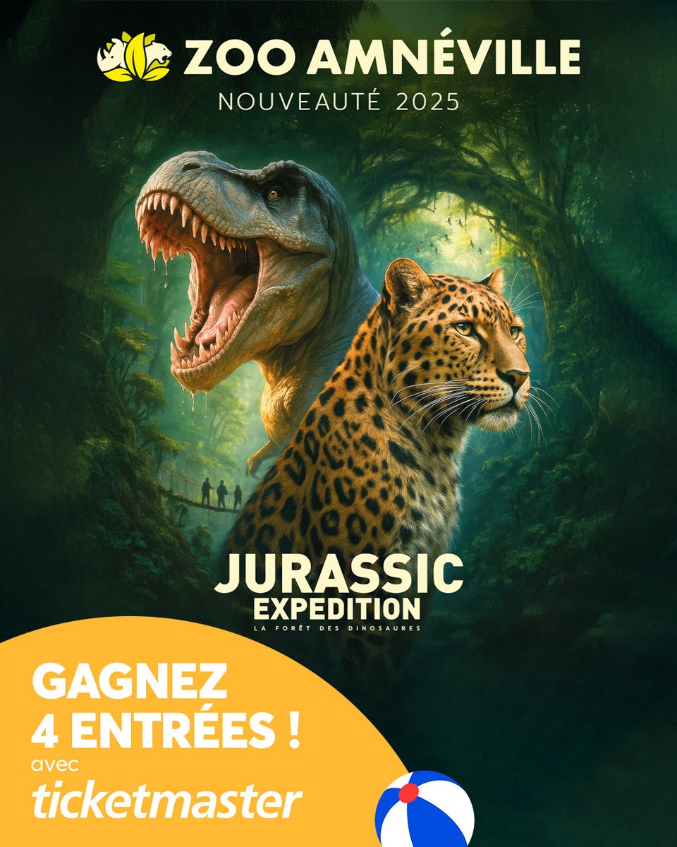 Gagnez 4 entrées pour le Zoo d'Amnéville 🐆 ! Pour participer :
Abonne-toi à @ticketmasterfr 🔥
Dis-nous en commentaire qui tu veux emmener avec toi !

Tirage au sort mercredi 23 juillet à 12h
