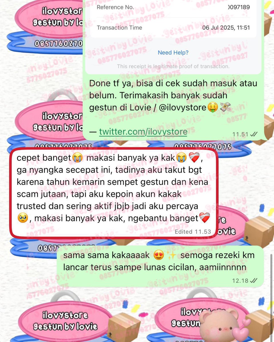 [ sore genk ini Lovie open gestun ] jjhkk800

kalo lagi butuh jasa gestun trusted fast cair cepat bole mampir yaaaa! gestun shopee spaylater shopeepay spl spay, kredivo, gopaylater, tiktok, ovo, cc dll nyaaa WA aja ☎️