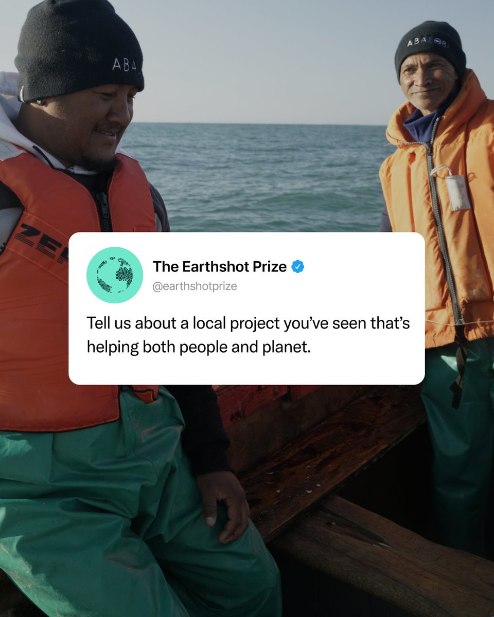 EarthshotPrize's tweet image. Green jobs don’t just protect nature, they pay a fair wage, and give communities a dependable way to earn a living.
Sound like any projects in your local area? Drop a comment and tag them!