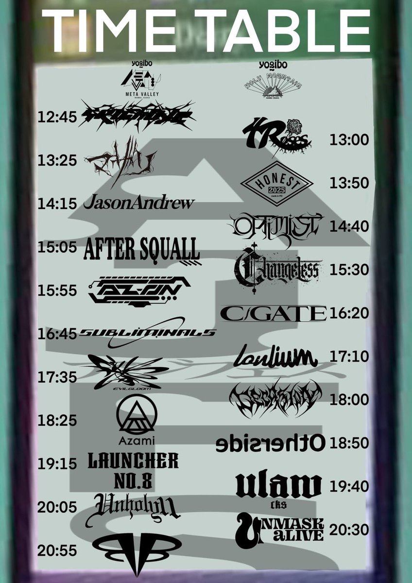 【出演時間解禁】

8月2日(土) 
『アジフェスvol.2』

🎫eplus.jp/sf/detail/4317…

#マザリ公演情報