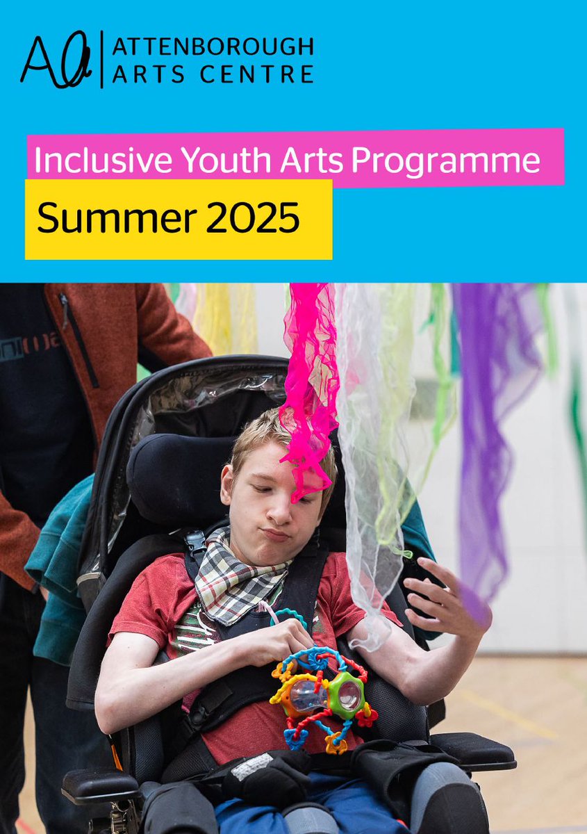 AttenboroughAC's tweet image. #OPPORTUNITY: Inclusive Youth Arts Programme Workshops ✨

A fun programme of arts activities and performances for children and young people with complex needs aged 0-25 years.

For more information and to book please contact Hannah, Project Coordinator on:
hannah.pillai@le.ac.uk
