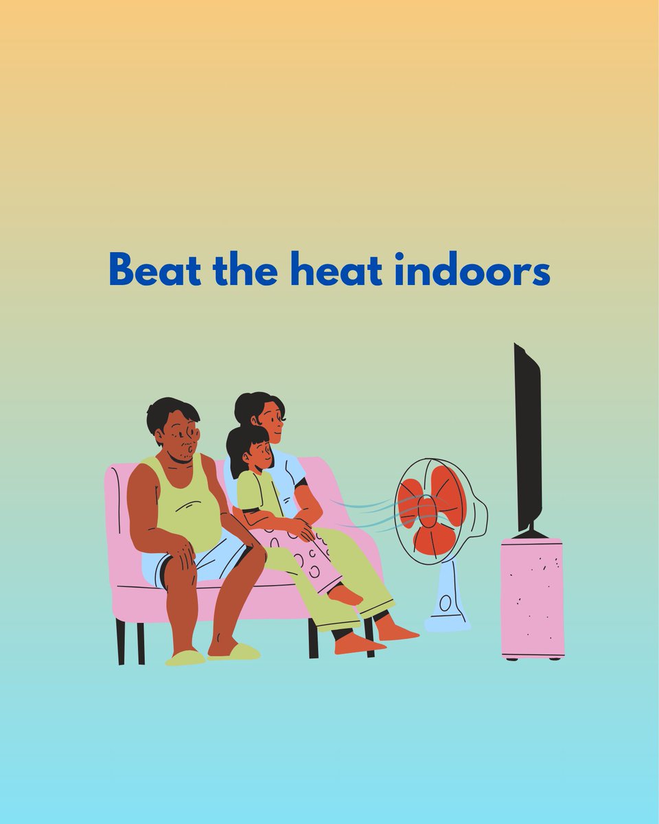 healthybrum's tweet image. Feeling the heat at home?
🌞 Close curtains on sun-facing windows
💨 Use fans safely in shaded rooms
💦 Take cool showers or splash your face
🏠 Stay in during the hottest part of the day
Read the UKHSA guidance on how to keep homes cool:
gov.uk/government/pub…