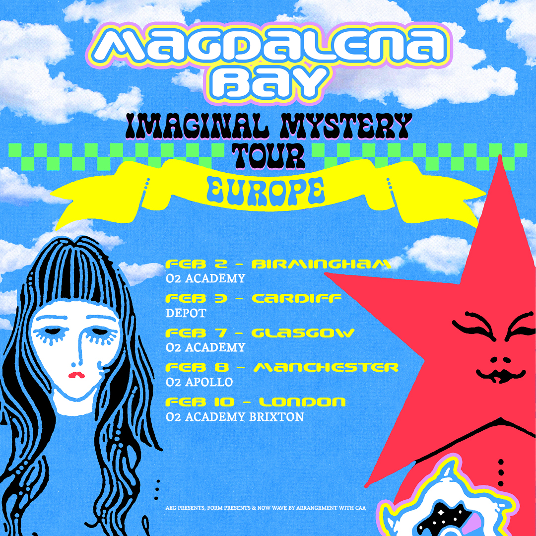 O2AcademyBrix's tweet image. Alt-pop duo @MagdalenaBay are bringing their &apos;Imaginal Mystery Tour&apos; to #O2AcademyBrixton on Tue 10 Feb 2026. 🤩

Tickets are on sale now 🎟️ amg-venues.com/pTkc50WrFXi #MagdalenaBay