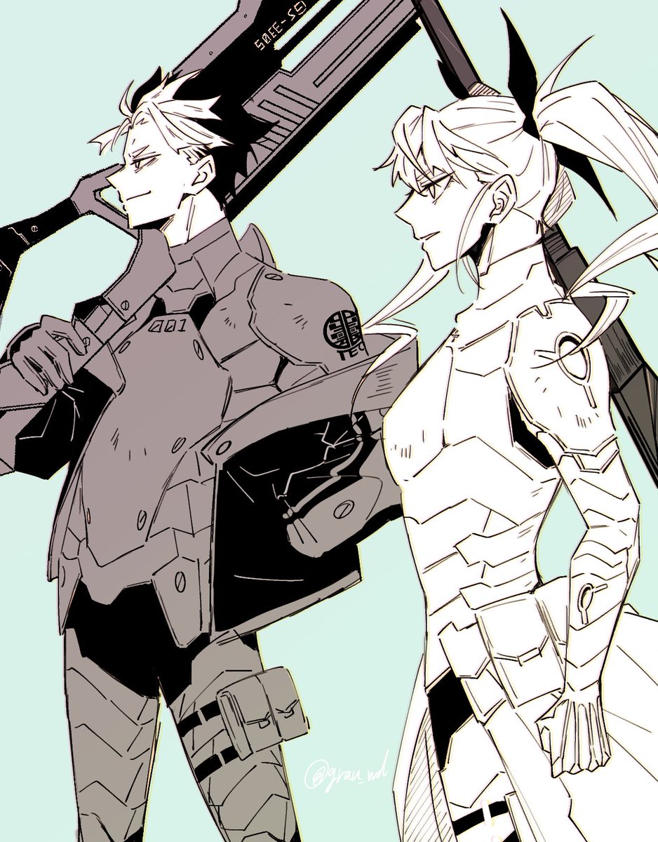 grau_wd's tweet photo. それじゃあ行こうか。四ノ宮副隊長 https://t.co/eA9Jw8IJS5