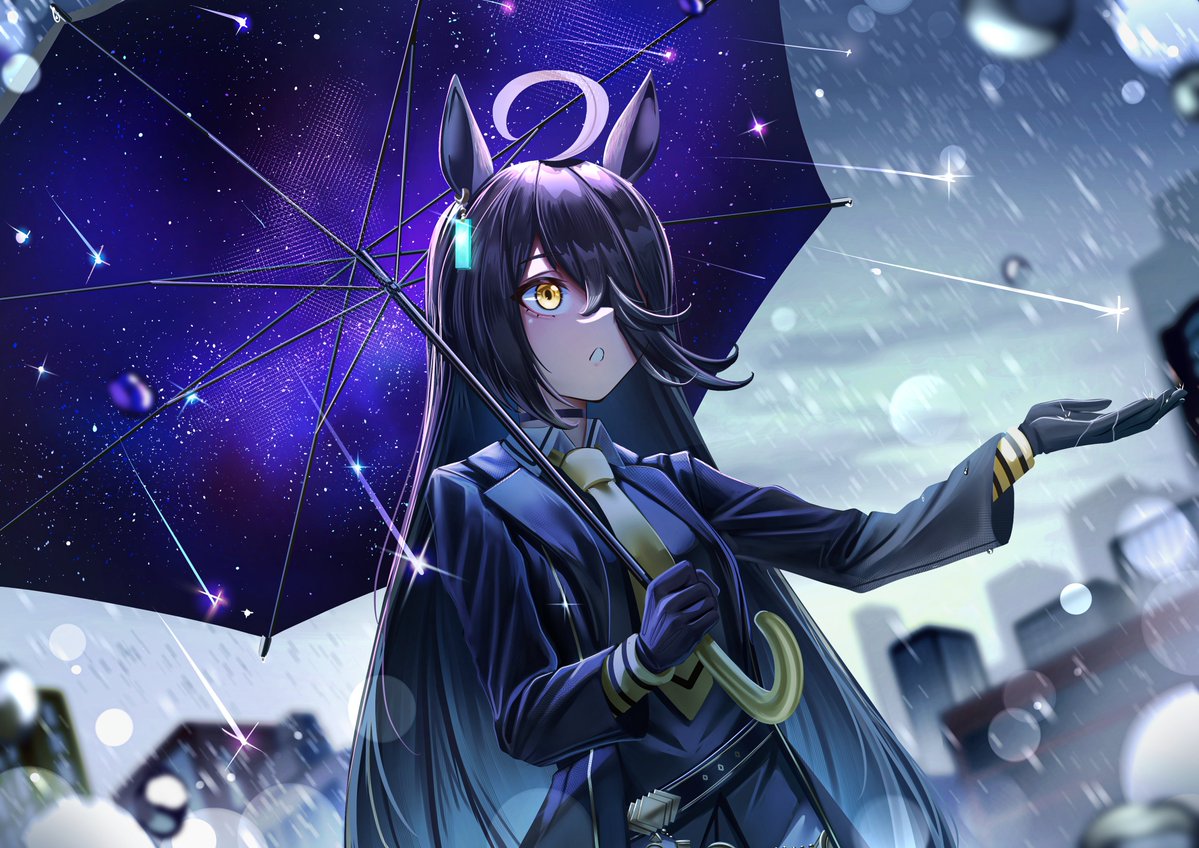 manjo_9257's tweet image. カフェﾟ ⋆ ﾟ ☂︎ ﾟ⋆ . .. ﾟ⋆
#umamusume  #manhattancafe