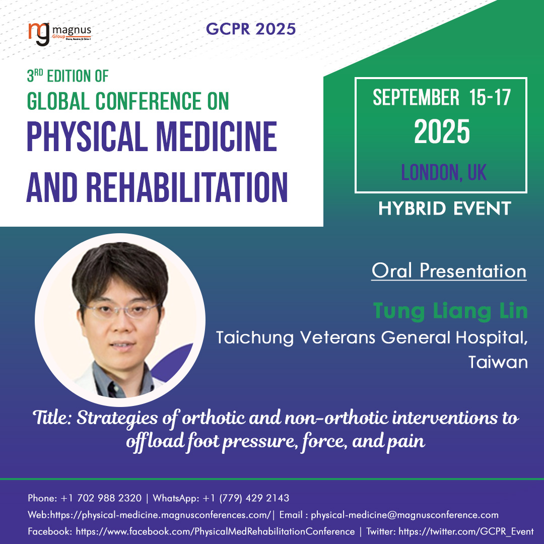Physical Medicine And Rehabiliation (@gcpr_event) on Twitter photo Join us at <a href="/GCPR_Event/">Physical Medicine And Rehabiliation</a> by <a href="/magnus_group/">Magnus Group</a>! 🌍 We're pleased to welcome #TungLiangLin from #TaichungVeteransGeneralHospital, Taiwan, as a speaker, sharing valuable insights. Save dates📅Sep 15-17, 2025, 🇬🇧London, UK #PhysicalMedicine Join us at <a href="/GCPR_Event/">Physical Medicine And Rehabiliation</a> by <a href="/magnus_group/">Magnus Group</a>! 🌍 We're pleased to welcome #TungLiangLin from #TaichungVeteransGeneralHospital, Taiwan, as a speaker, sharing valuable insights. Save dates📅Sep 15-17, 2025, 🇬🇧London, UK #PhysicalMedicine