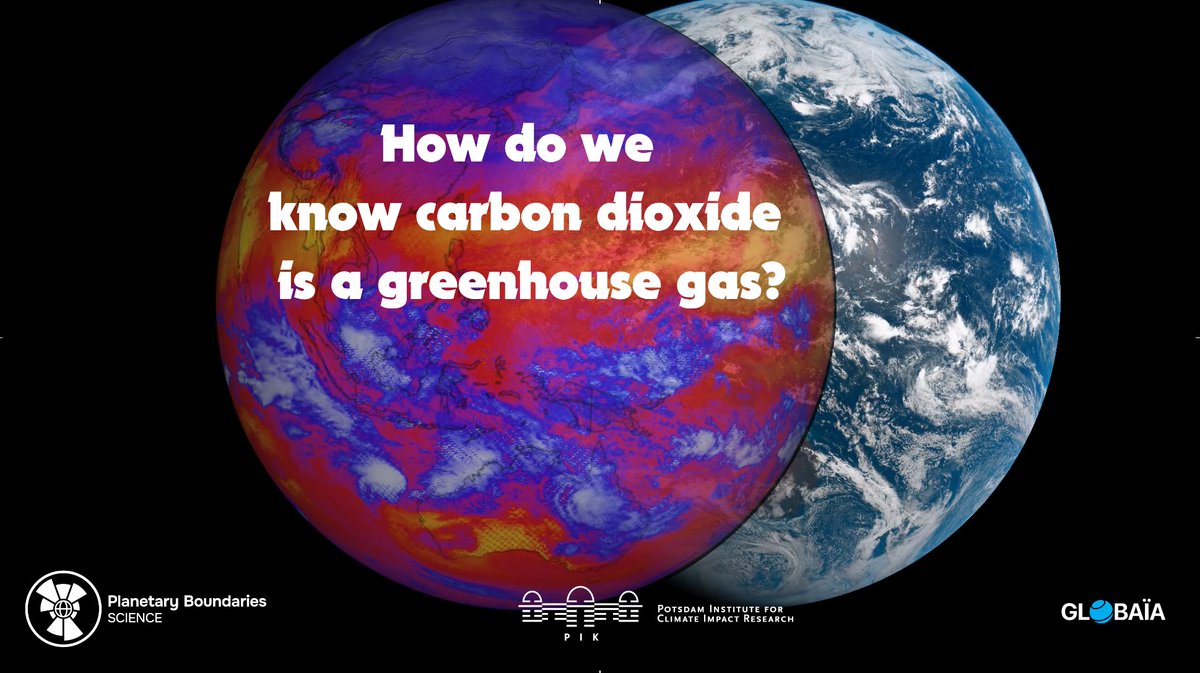 PIK_Climate's tweet image. 📺 Friday watch tip: How do we know Carbon dioxide is a greenhouse gas? The new explainer video from the Planetary Boundaries Science Lab @planetarygdns shows you how with a simple experiment. #ClimateChange #PlanetaryBoundariesScience #SciComms
👉 youtube.com/watch?v=cYQ9dB…