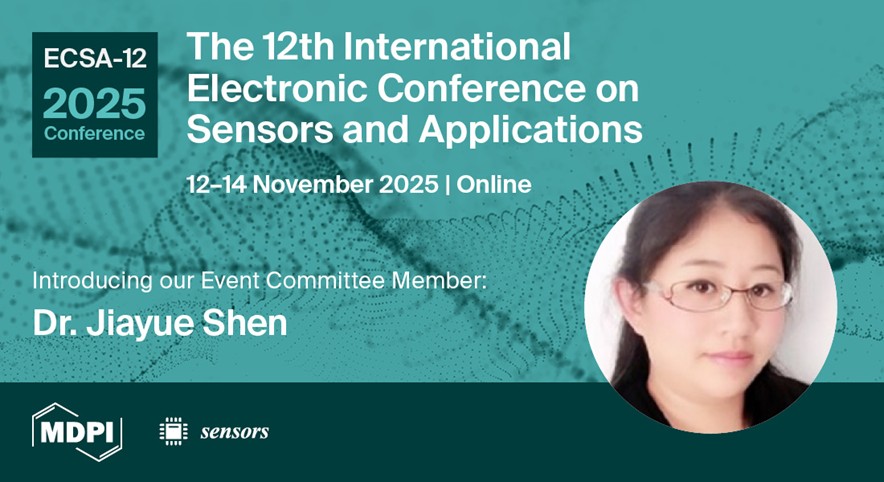 Sensors_MDPI's tweet photo. 🌟 Meet Dr. Jiayue Shen from @SUNYPolyInst
💡 Expert in flexible electronics, microfluidic sensors & micromechanics
💬 Passionate about STEM education & hands-on innovation!
We’re thrilled to have her on board for #ECSA12
🔗 Free & open to all: https://t.co/Grhw6jtrGl https://t.co/U5S8RSQCmV