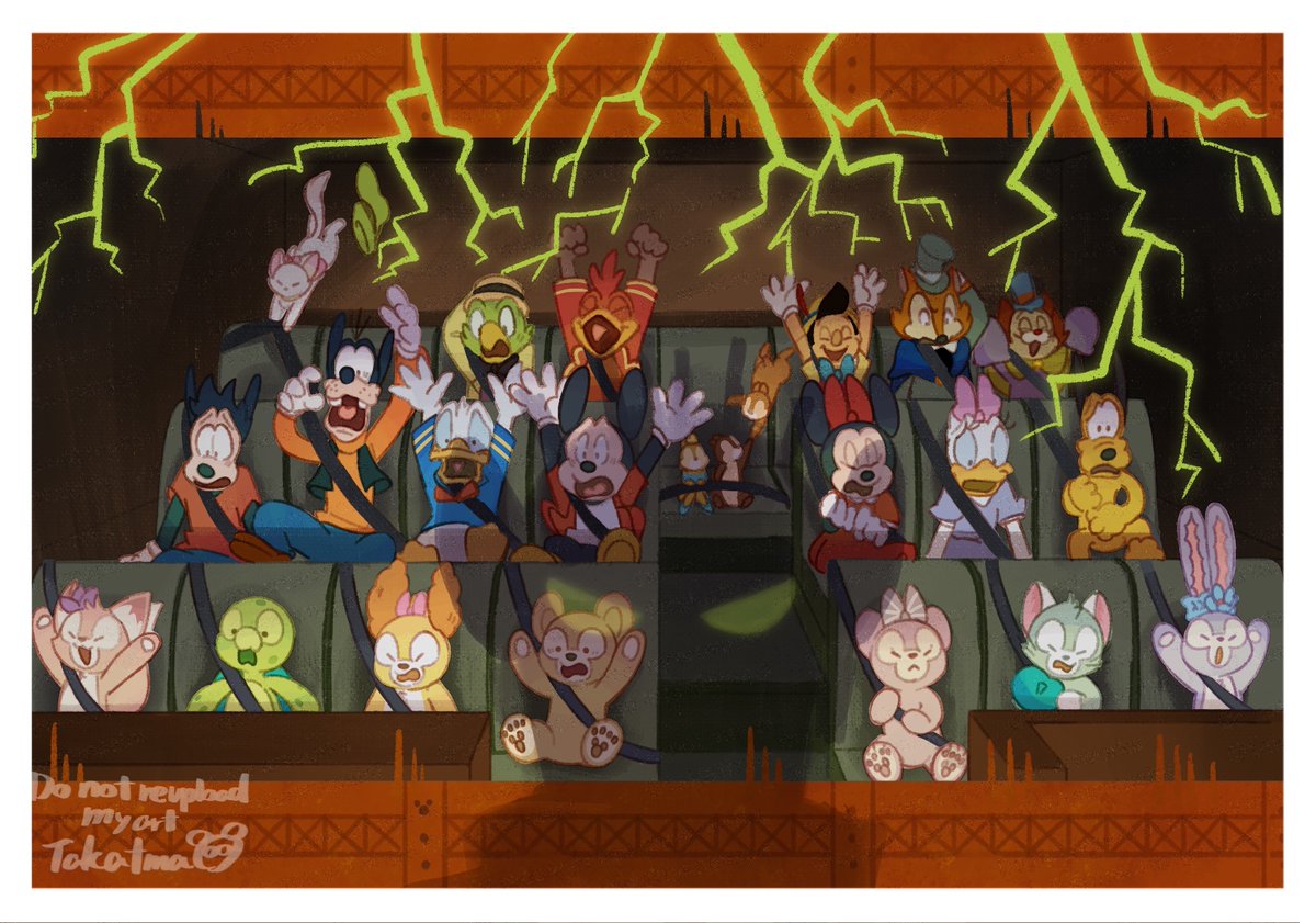 takatmaorange's tweet image. 〜ダッフィー&amp;amp;フレンズ、ディズニーシーのたび〜
21、タワー·オブ·テラー💀⚡️