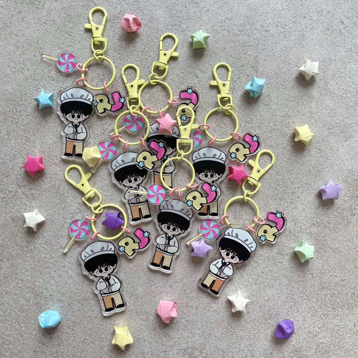 RJ_FunBox's tweet photo. โญ RJ Sweet Factory๐ฌ๐ญ
โโ Keychain and sticker sweet ver previewโญ.แ
#RJSweetFactory
#๋ฐ์ฅ #RENJUN https://t.co/7y64lKjpR5
