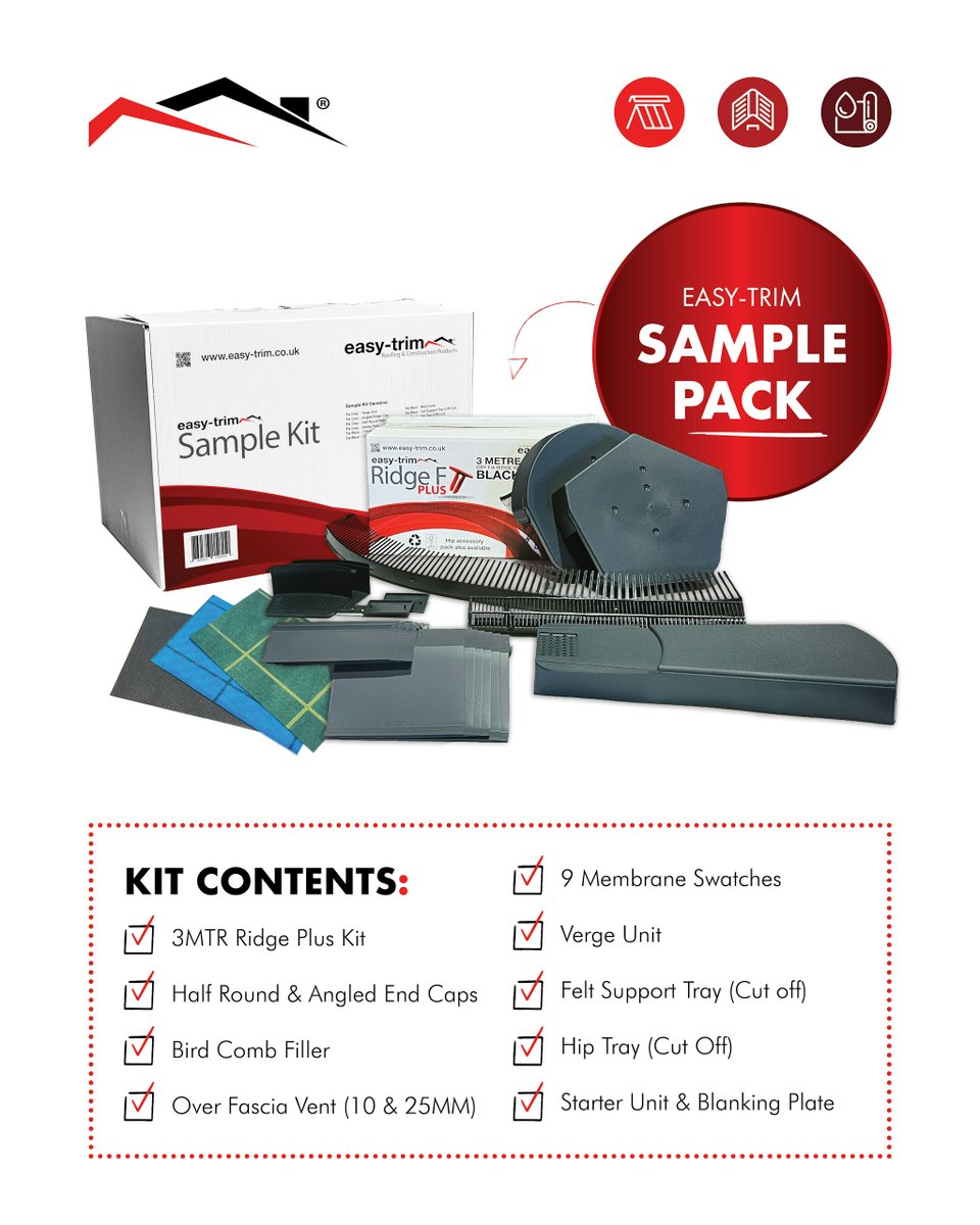 Ready to level up your roofing game? 🏠

Our Easy-Trim Sample Kits have everything you need!

Perfect for showcasing our range and giving your customers a closer look at top-quality roofing solutions! 💡✨
Request a sample kit today - 
✉️ sales@easy-trim.co.uk

#EasyTrim