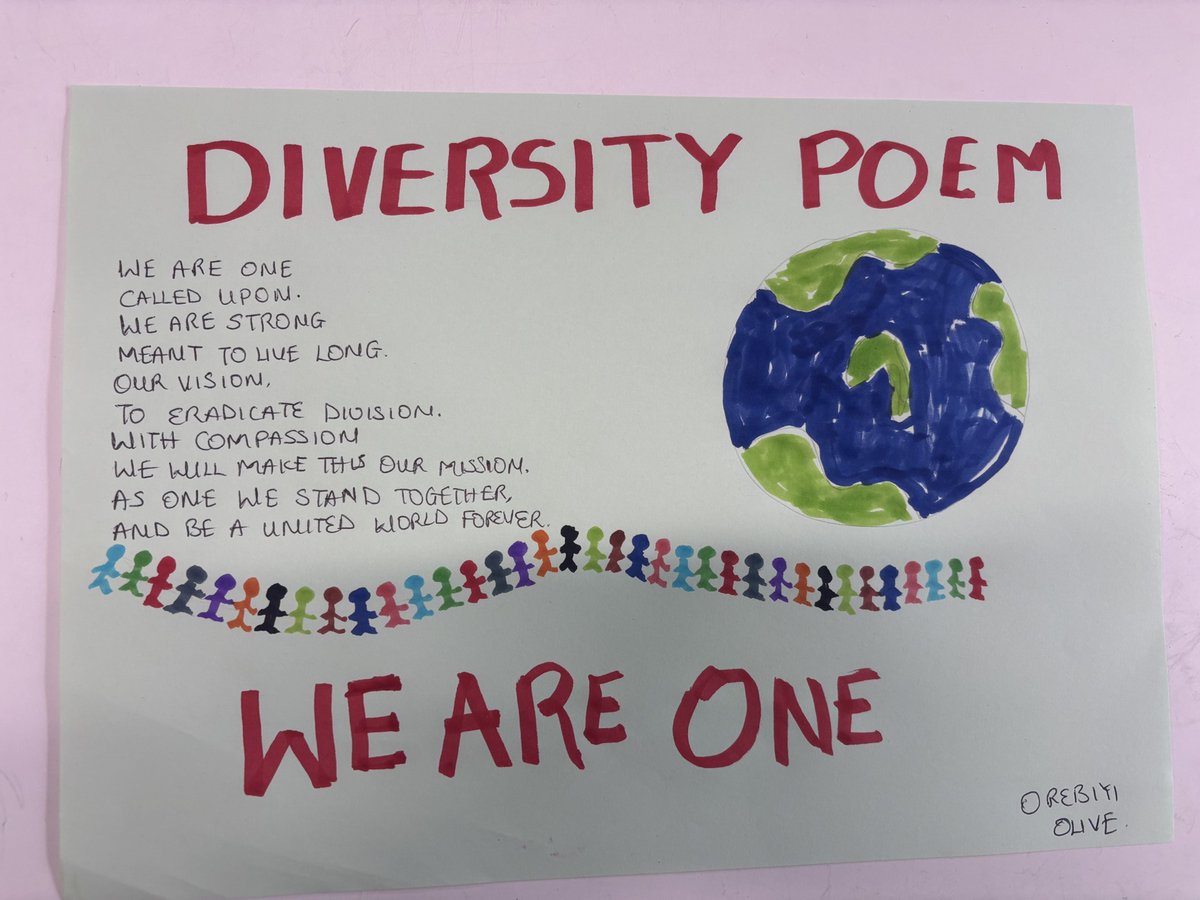 SalesianAcademy's tweet photo. ✍️📑This week, some of our Key Stage 3 pupils celebrated #MulticulturalDay by writing some fantastic #poetry!
Well done to all of our English classes who really have demonstrated their awareness/acceptance of other cultures.
#RUAH #CulturalAwareness #SchoolCommunity https://t.co/OJwXBzOHFt