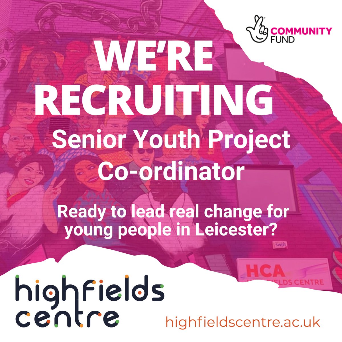 Highfields Centre (@h_fieldscentre) on Twitter photo Senior Youth Project Co-ordinator
We’re recruiting a Senior Youth Project Co-ordinator to lead the HOPE Project – a life-changing initiative supporting 360 young adults aged 16–30 into education, employment and enterprise.
Email us at office@highfieldscentre.ac.uk before 06.08 Senior Youth Project Co-ordinator
We’re recruiting a Senior Youth Project Co-ordinator to lead the HOPE Project – a life-changing initiative supporting 360 young adults aged 16–30 into education, employment and enterprise.
Email us at office@highfieldscentre.ac.uk before 06.08
