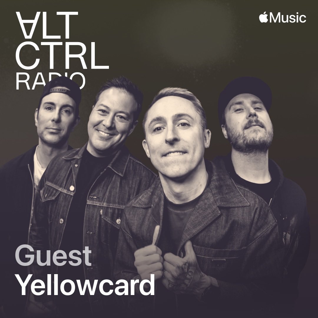 Yellowcard's tweet image. .@williamryankey will be on #ALTCTRL radio with @HanumanWelch on @AppleMusic this morning at 7am PST!
⬇️
apple.co/4fa7M5k