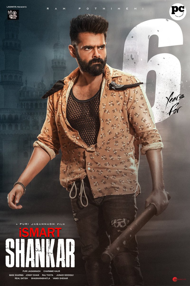 Ustaad <a href="/ramsayz/">RAm POthineni</a> &amp; Dashing Director #PuriJagannadh's Mental Mass Blockbuster #iSmartShankar completes 6️⃣ years❤️‍🔥❤️‍🔥

#Manisharma's chartbuster album is the one to be celebrated forever 🎶💥

#6YearsForIsmartShankar

<a href="/PuriConnects/">Puri Connects</a> <a href="/Charmmeofficial/">Charmme Kaur</a> <a href="/AgerwalNidhhi/">Nidhhi Agerwal 🌟 Panchami</a> <a href="/NabhaNatesh/">Nabha Natesh</a> #RAPO