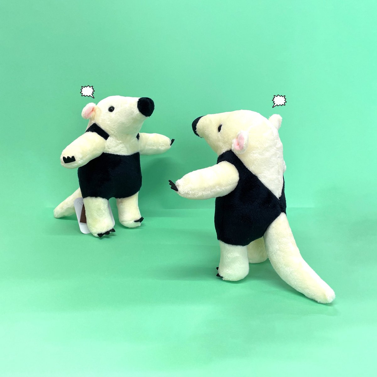 takeoff1987's tweet image. 威嚇中💢
#ぬいぐるみのテイクオフ #ぬい撮り #アリクイ