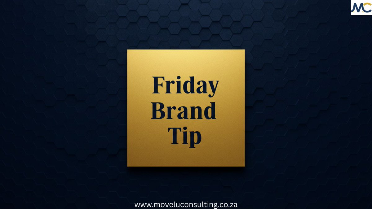 MoveluConsult's tweet image. Pro Friday tip: 
The best brands don't clock out for the weekend - they keep working in the background. Need help setting up yours? We've got you! #SmartBranding

moveluconsulting.co.za
#SmartBranding #MoveluConsulting #FeelGoodFriday #JoyfulStrategy