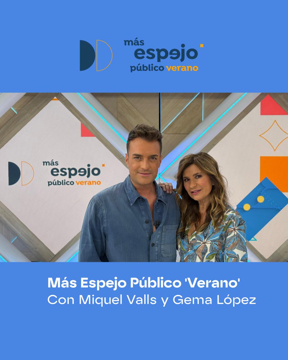 🔴 Sigue la actualidad y los temas más 'fresh' del verano en #MásEspejoPúblico. 

Con <a href="/miquelvalls/">Miquel Valls</a>, <a href="/gemaconga/">byGemaLopez</a> y todo el equipo de colaboradores del programa.

🖥️ DIRECTO en <a href="/antena3com/">Antena 3</a> y <a href="/atresplayer/">atresplayer</a> 

📡 atres.red/jqpzw

➡ atres.red/drvqe20