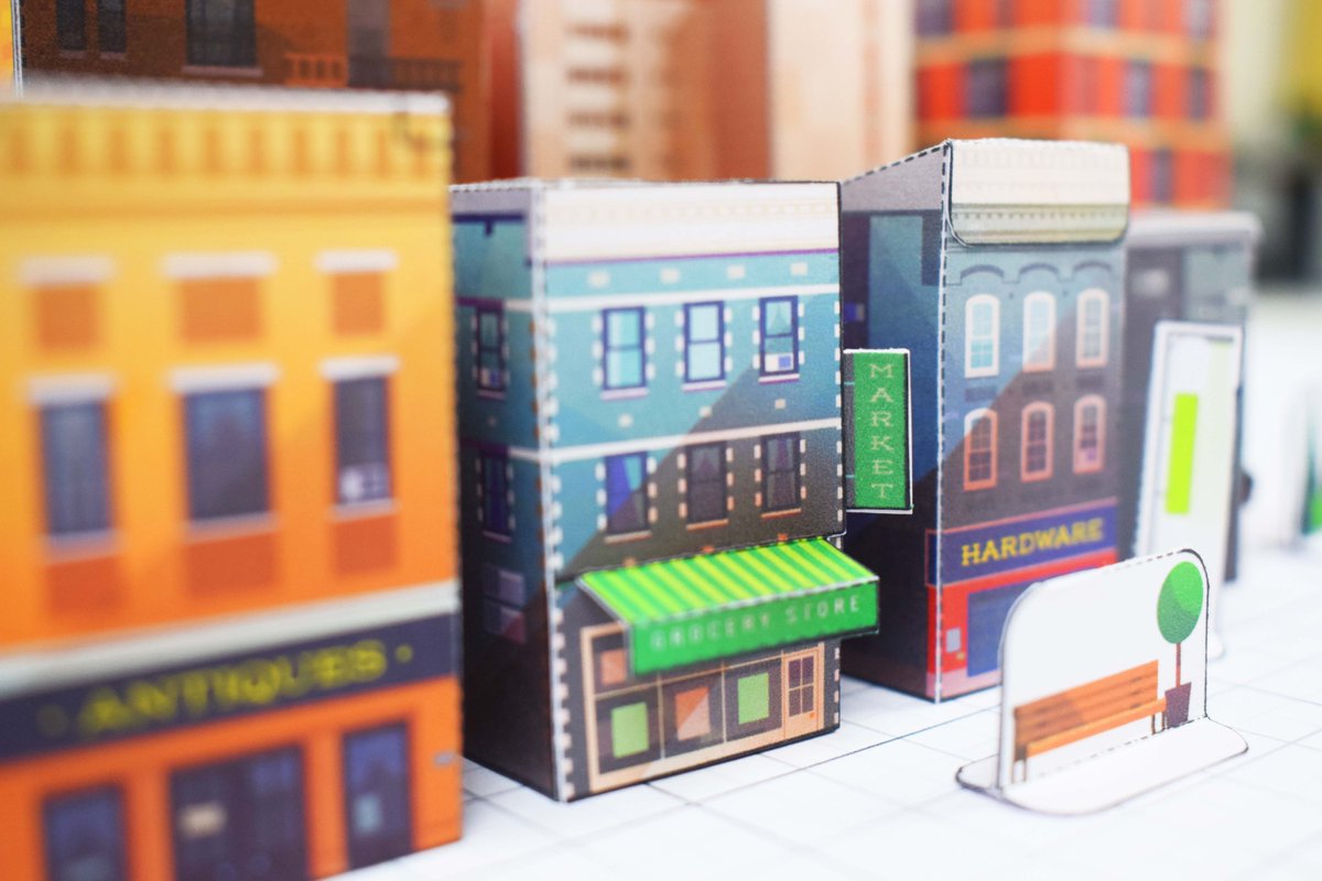 FoldUpToys's tweet image. little paper town