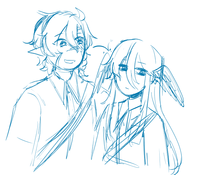 sunflower39__'s tweet image. some doodles of the lil mage AU :)