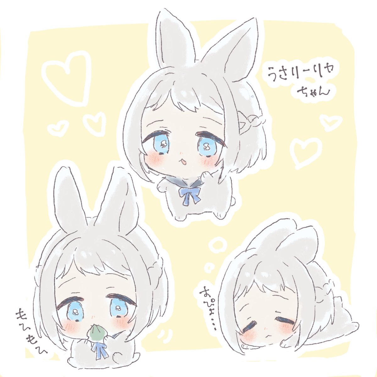 hmkwiru_sub's tweet image. うさリーリヤちゃん🐰