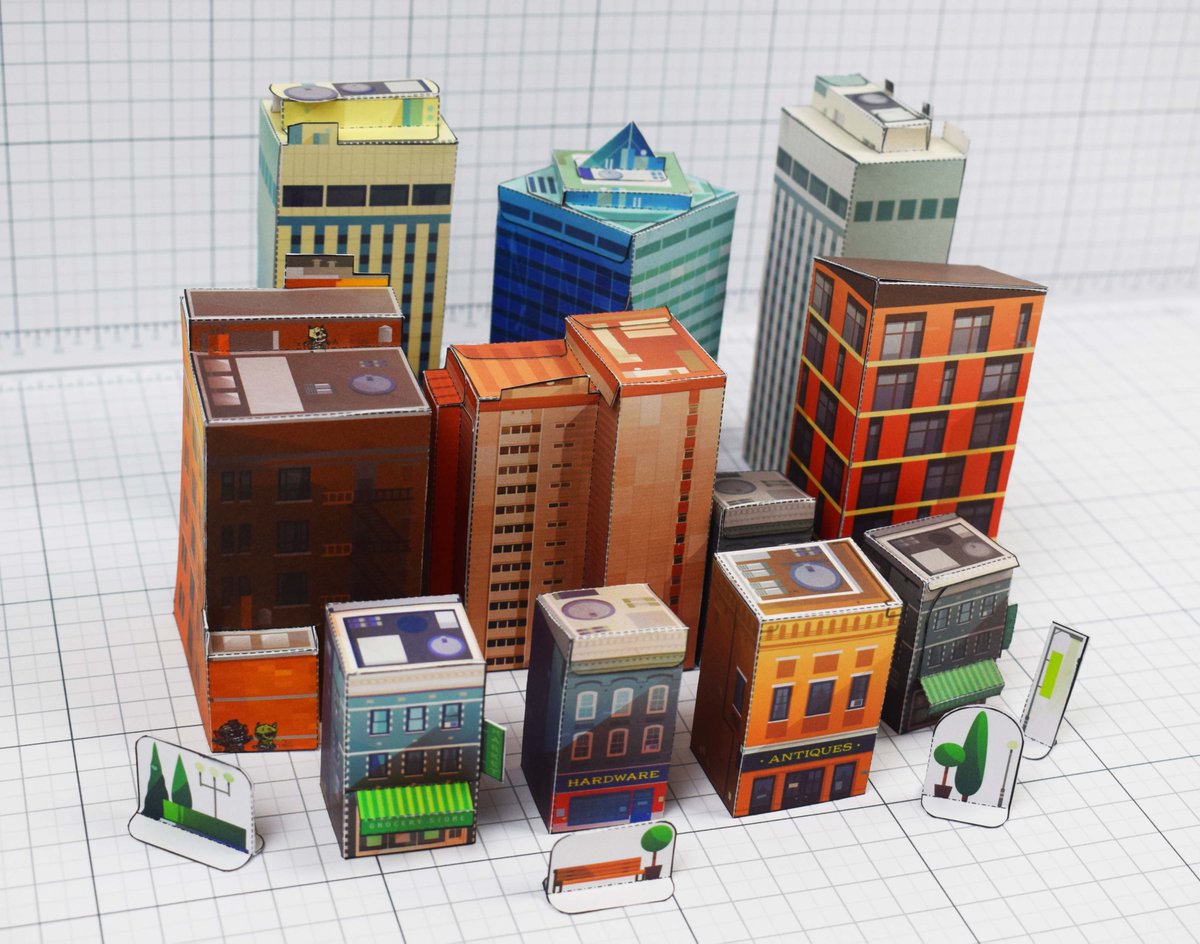 FoldUpToys's tweet image. little paper town