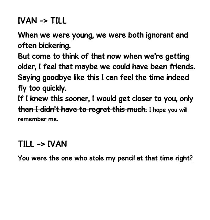 t4tivantill's tweet image. “You were the one who stole my pencil at that time right?” 😭😭😭😭