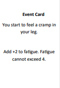 Experiencing a cramp is one of the worst things that can happen in a marathon. Not so great in a board game either.

riscigames.com/fatigue