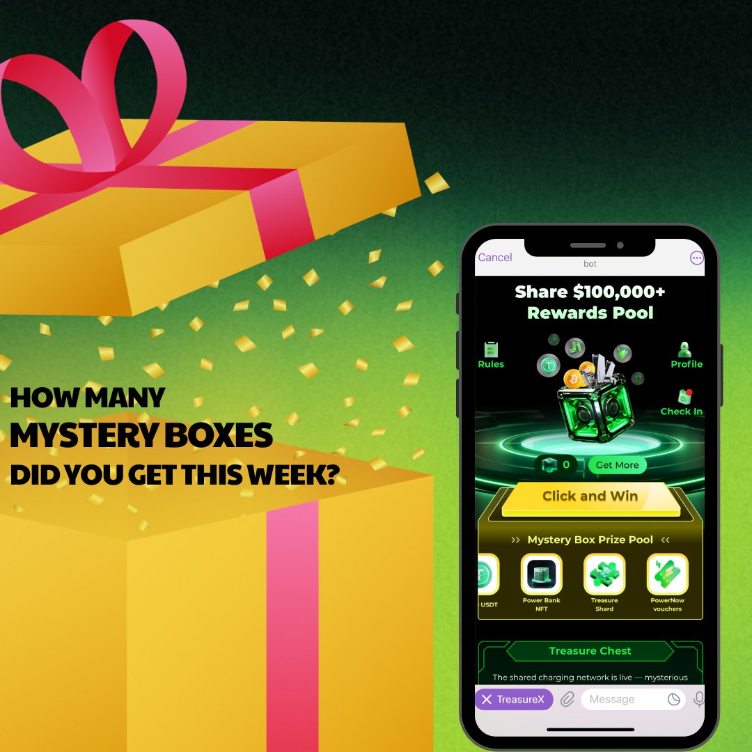 ShareX_Network's tweet image. Boxes flying. Wallets buzzing. 💰
TreasureX is still on — web3.okx.com/giveaway/sharex
#ShareX #TreasureX