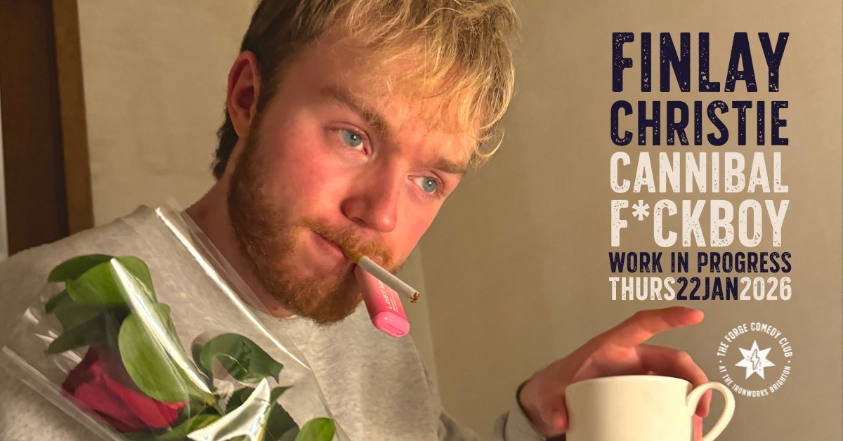 Forge Comedy Club (@forgecomedyclub) on Twitter photo ON SALE NOW - Comedian & YouTube shorts fiend Finlay Christie's WIP:
⭐️"Outstanding… he will be taking the comedy world by storm, catch him now while you can" ★★★★ One4Review
⭐️"Finlay Christie will be the future of stand-up comedy" ★★★★ Broadway Baby
<a href="/finlaychristie/">Finlay Christie</a> ON SALE NOW - Comedian & YouTube shorts fiend Finlay Christie's WIP:
⭐️"Outstanding… he will be taking the comedy world by storm, catch him now while you can" ★★★★ One4Review
⭐️"Finlay Christie will be the future of stand-up comedy" ★★★★ Broadway Baby
<a href="/finlaychristie/">Finlay Christie</a>