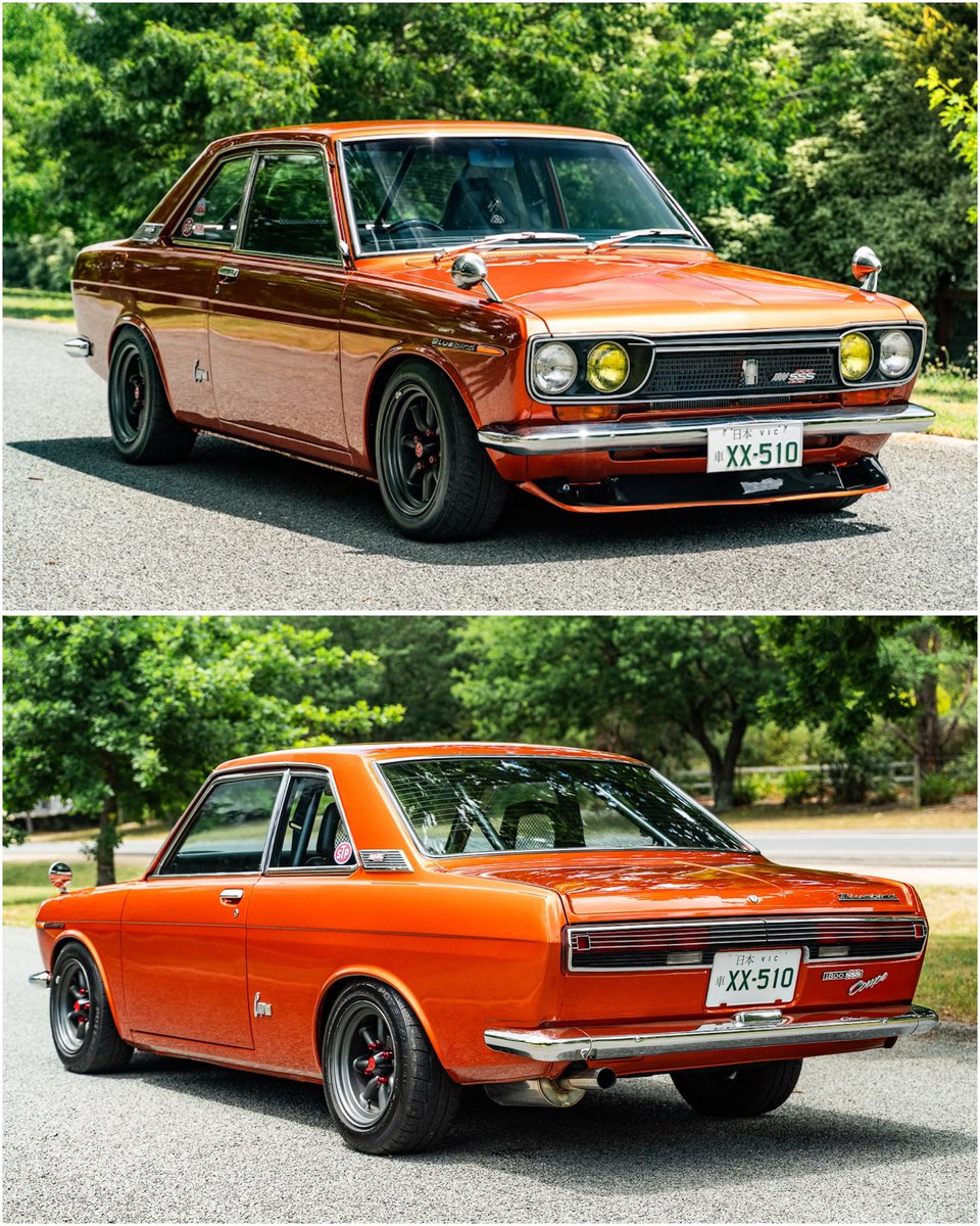 JapaneseIcons's tweet image. It’s another #510Friday, with a real stunner, a Datsun Bluebird 1800 SSS Coupé from 1971. 🧡
Happy Friday folks!
#Datsun #Datsun510 #JDM
#DatsunBluebird #ダットサン
#ダットサンブルーバード