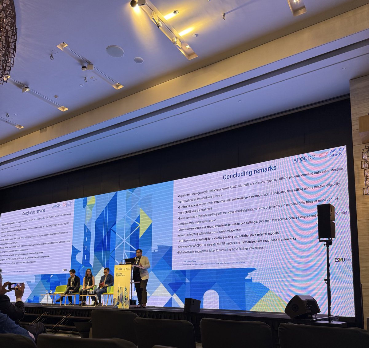 omalirp's tweet image. Congrats @pankajpanda86 ! Great presentation and example of APAC collaboration. Oral abstract session day 1 #ESMOTATAsia25 @myESMO