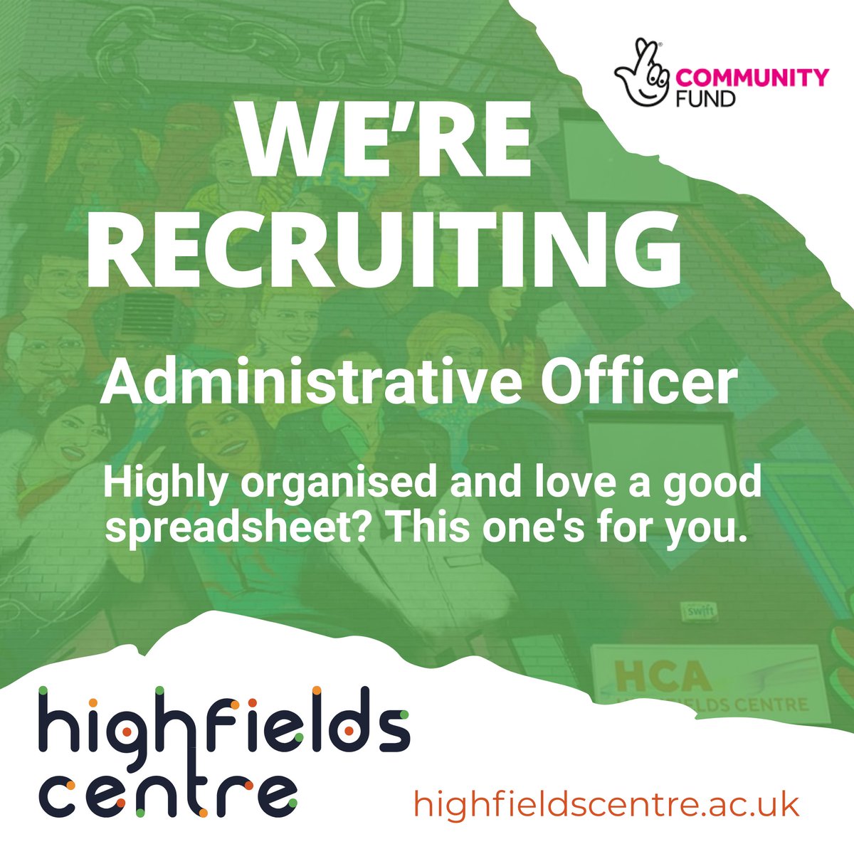 Highfields Centre (@h_fieldscentre) on Twitter photo Administrative Officer
We’re hiring an Administrative Officer to support the HOPE Project – helping to manage events, communications and data while keeping everything running smoothly behind the scenes.
👉 For an application pack contact office@highfieldscentre.ac.uk before 06.08 Administrative Officer
We’re hiring an Administrative Officer to support the HOPE Project – helping to manage events, communications and data while keeping everything running smoothly behind the scenes.
👉 For an application pack contact office@highfieldscentre.ac.uk before 06.08
