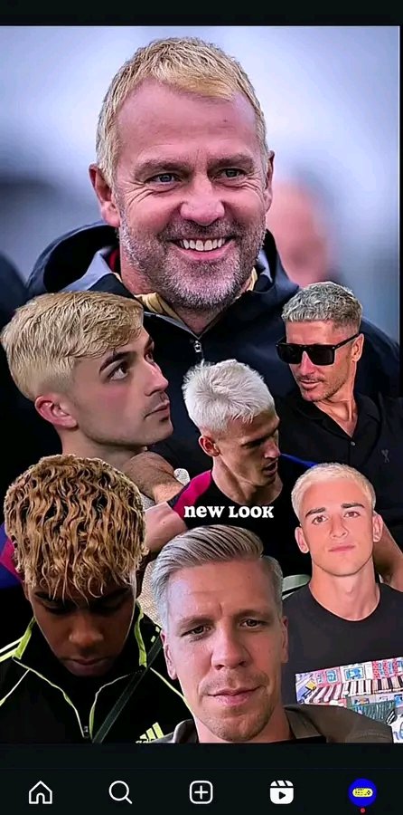 هي رسالة مشفرة لكل الفرق ، صبغ الشعر ليس مجرد ترفيه بل 
رسائل عميقة من برشلونة
#برشلونة