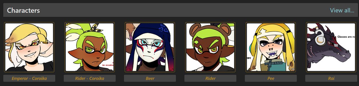 also advertising my artfight again cause i can, going to work on attacks and like one or two revenges before it ends 
artfight.net/~Emprider