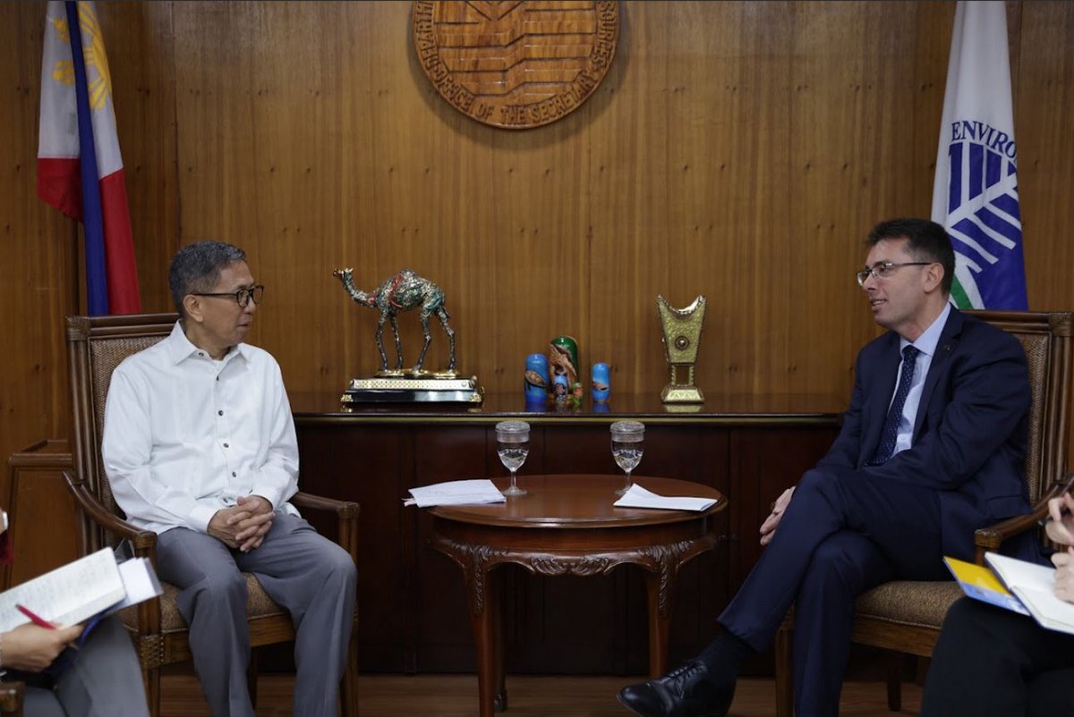 EUAmbPH's tweet image. Very fruitful meeting with @DENROfficial Secretary @rpmlotilla! ๐ช๐บ-๐ต๐ญ are strong partners in accelerating the green transition and delivering on international climate commitments also through ๐ช๐บโs Global Gateway!