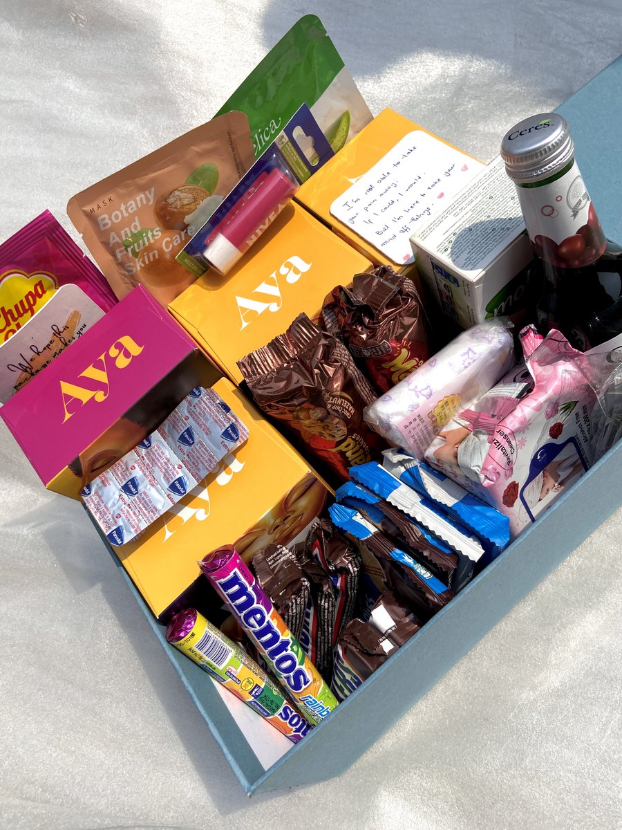 DeeTouch_'s tweet photo. Sending period care package is showing care. https://t.co/iB4myuXt19