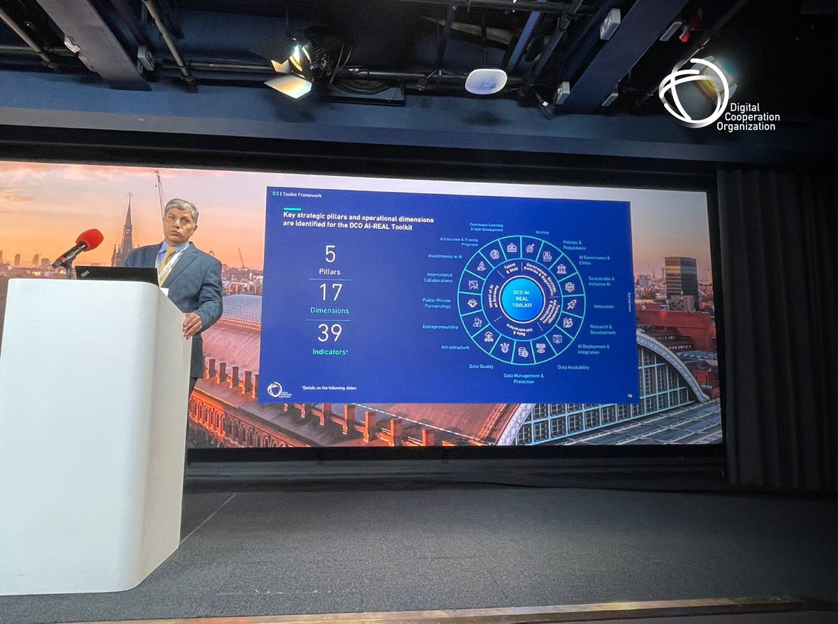 dcorg's tweet image. Empowering Nations through AI: Turning Frameworks into Actions.
The DCO is proud that our Director of Digital Research, Dr. Syed Iftikhar Shah, was invited to present the DCO AI-REAL Toolkit at the Google 2025 MENA Regulator Academy in London.
In the workshop, Dr Syed…