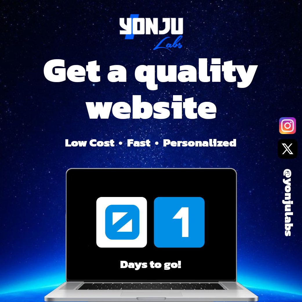 YonjuLabs's tweet photo. WE LAUNCH TOMORROW 🔥💙 

#WEBSITE #YONJULABS #LAUNCH https://t.co/2OYjO0OO9L