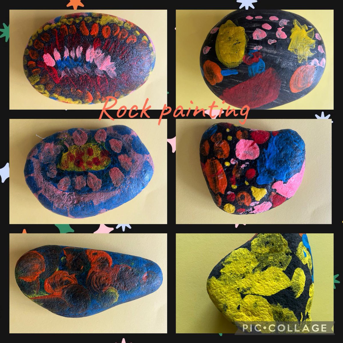 Yr2/3 SB have been getting creative designing &amp; painting rocks. A lovely end to our recent topic exploring “The Street Beneath my Feet”.