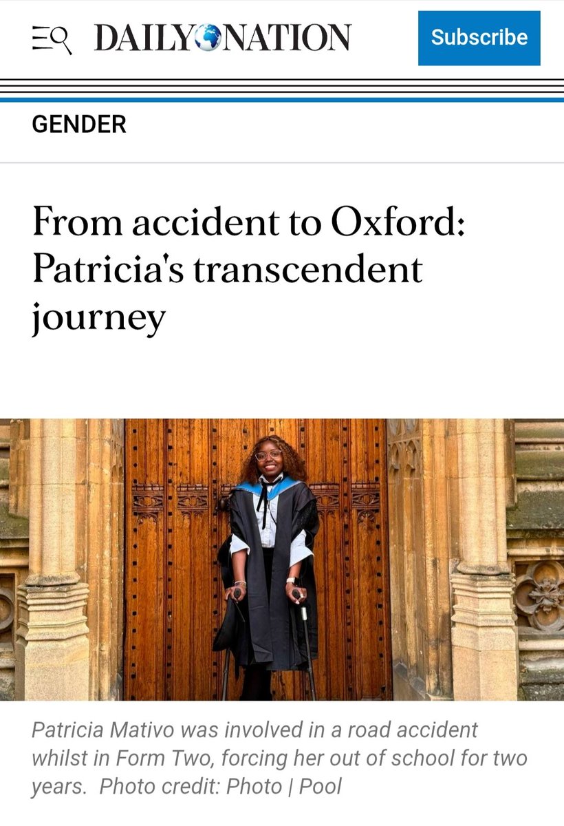 MATIVOTRISH's tweet image. Just a little reminder of what trusting the process looks like. My story has been featured in today's Daily Nation newspaper in Kenya.
Thank you @otieno_tebby for the great interview!!