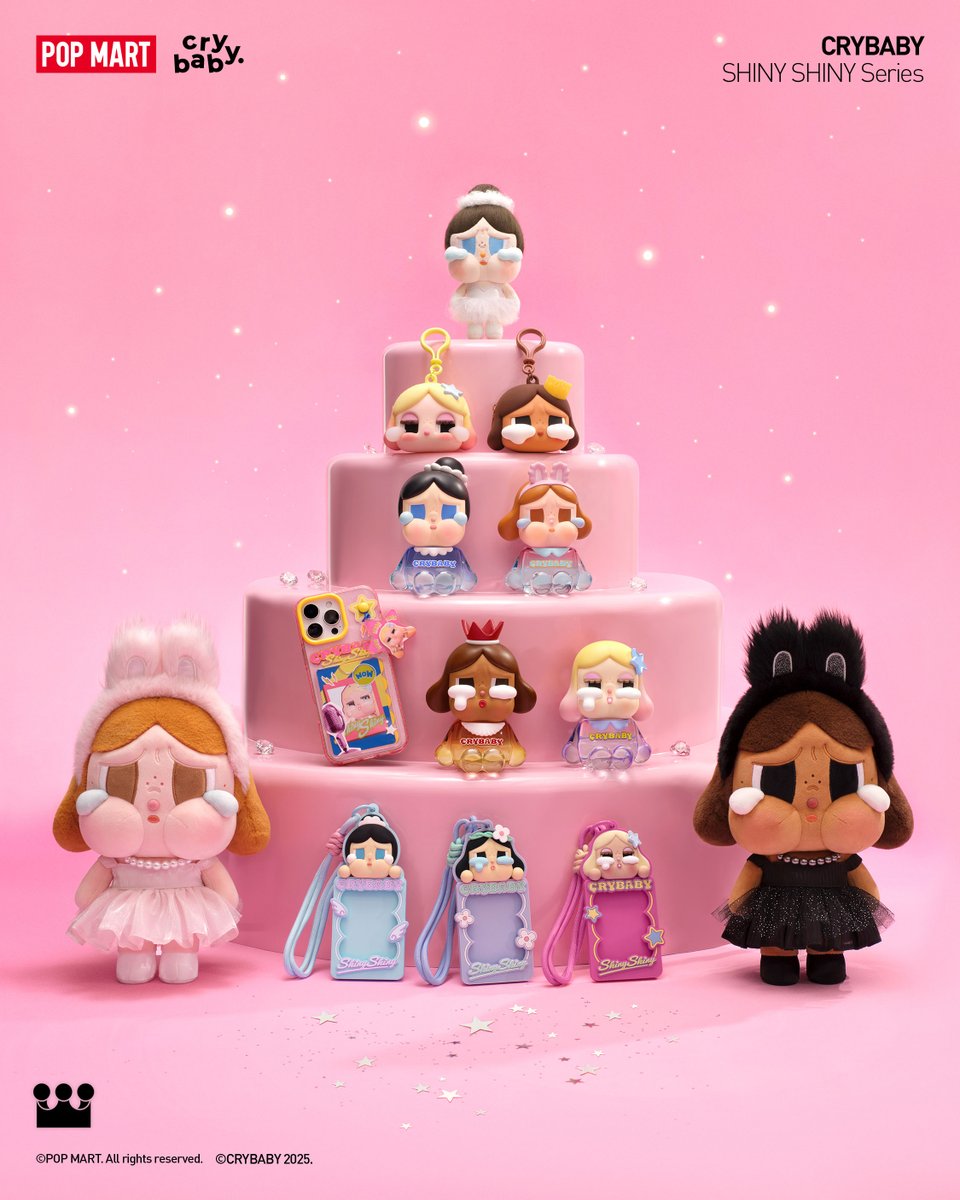 CRYBABY SHINY SHINY ぬいぐるみ ピンク ブラック 2体セット